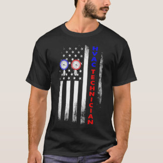 HVAC Technician USA Funny HVAC Tech  T-Shirt
