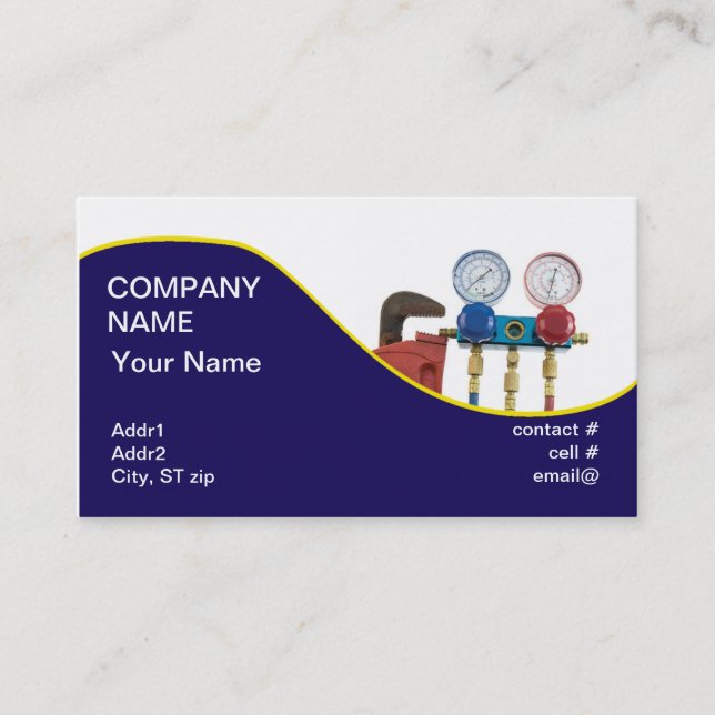 HVAC tools Business Card (Front)