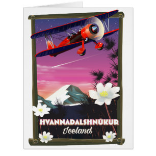 Hvannadalshnkur Iceland travel poster.