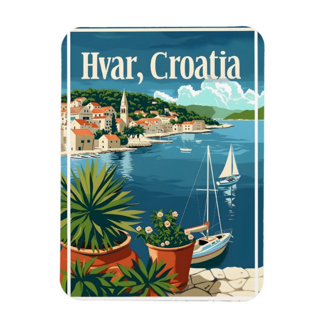 Hvar Croatia Magnet (Vertical)