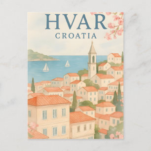 Hvar Island Old Town Postcard - Explore thPostcard