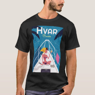 Hvar Travel Poster T-Shirt