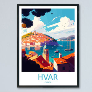 Hvar Travel Print Hvar Home Décor Croatia Island