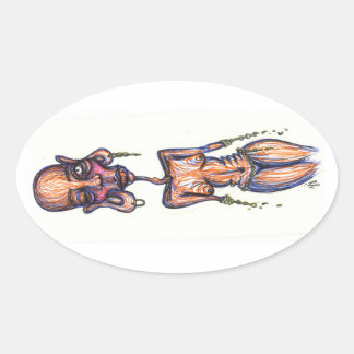 hvb nm, oval sticker