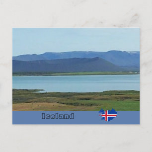 Hverfjall volcanic crater, Iceland Postcard