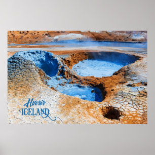 Hverir, Iceland Poster