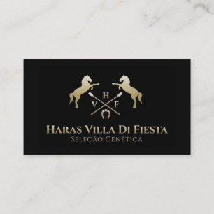 HVF Equine Elegant Horseback Riding Equestrian Business Card