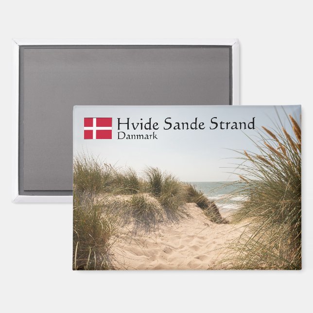 Hvide Sande Denmark Magnet (Front/Back)