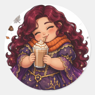 HVU Spooky Season - Day 6: Fall Latte Sticker