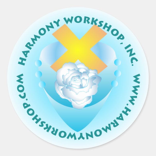 HW Logo Classic Round Sticker (Front)