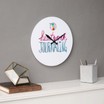 HWJ Aesthetic Acrylic Wall Clock