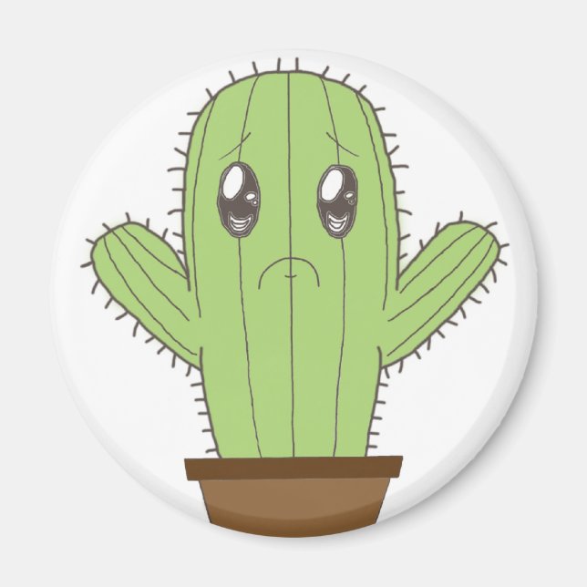 "Hwugs???" Cactus Magnet (Front)