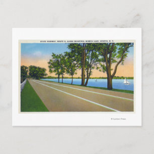 Hwy Route 5 View of Seneca Lake Postcard