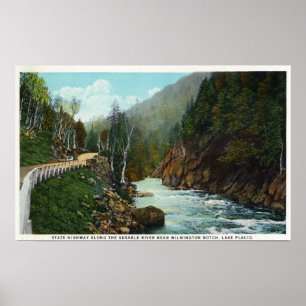 Hwy View of Ausable River near Wilmington Poster