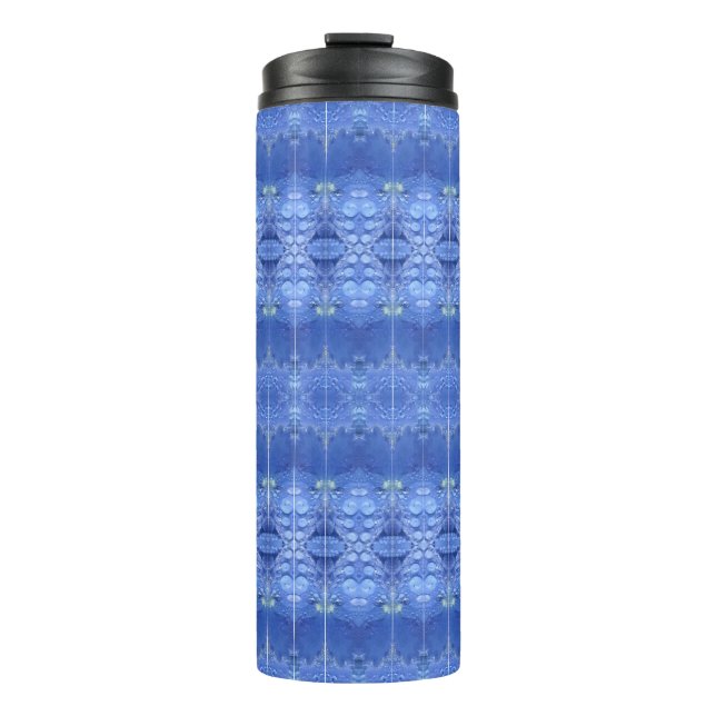Hy Blue Ikat 4 Thermal Tumbler (Front)