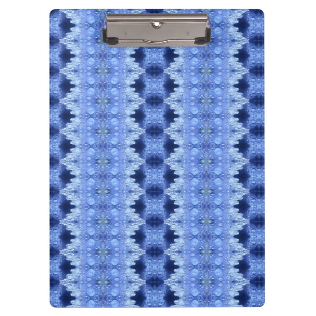 Hy Blue Ikat 8 Clipboard (Front)