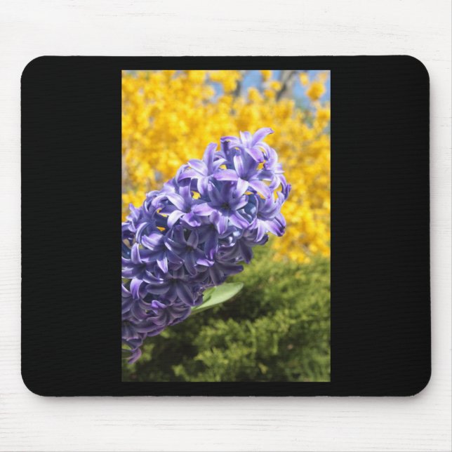 Hyacinth and Forsythia Mouse Pad (Front)