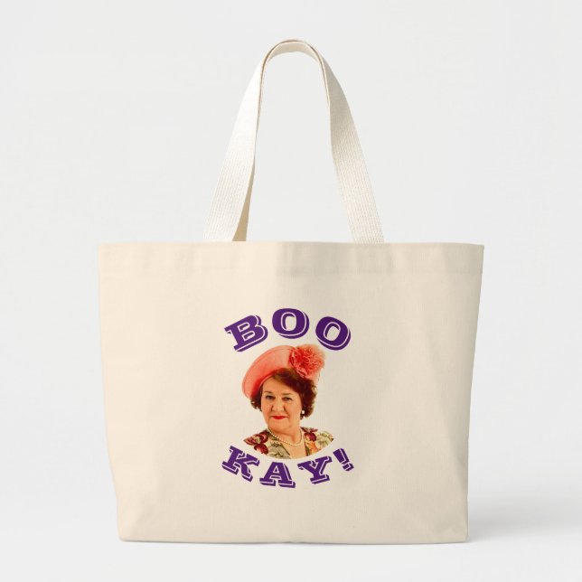 Hyacinth BOOKAY! Large Tote Bag (Front)