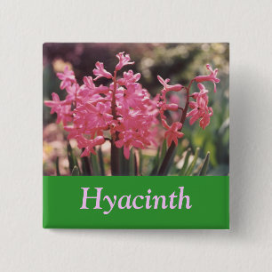 Hyacinth Cluster 15 Cm Square Badge