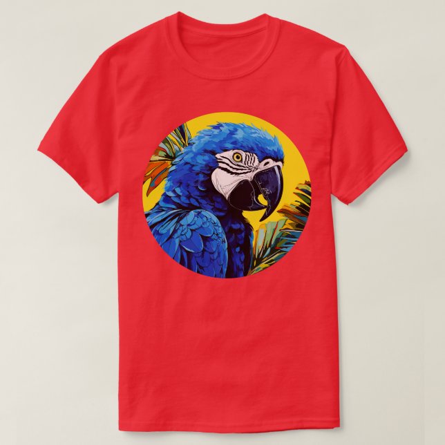 Hyacinth Macaw 20 T-Shirt (Design Front)