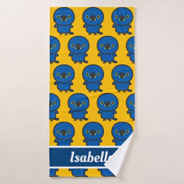 Hyacinth macaw bath towel (Bath Towel)