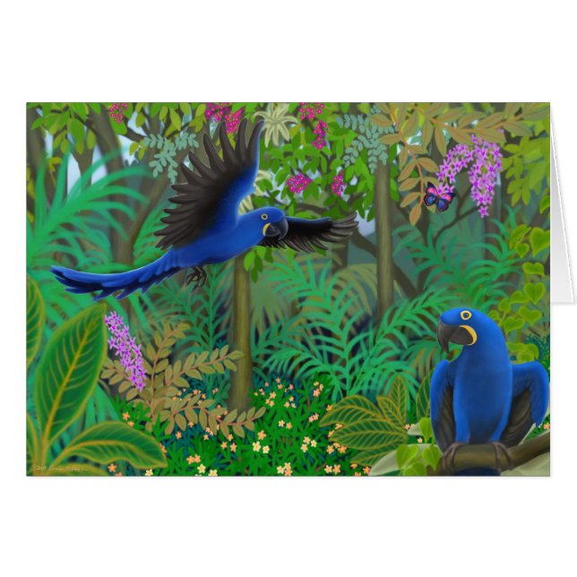 Hyacinth Macaw Jungle (Front Horizontal)
