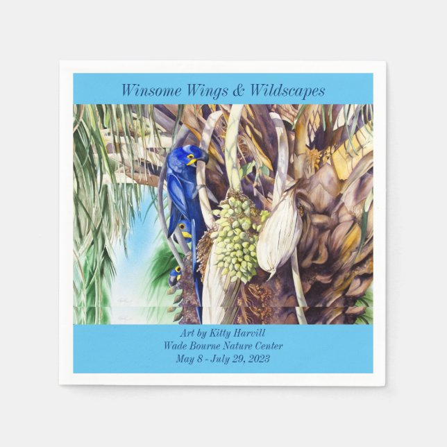 Hyacinth Macaw Paper Napkin (Front)