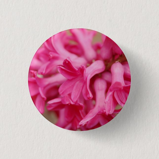 Hyacinth Pink 3 Cm Round Badge (Front)