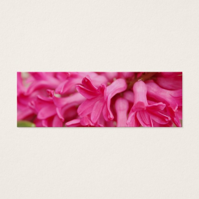 Hyacinth Pink Bookmark (Front)