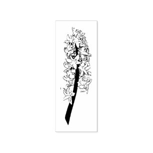 Hyacinth Rubber Stamp - Spring bulb stamps