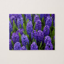 Hyacinth Violet Wildflowers Jigsaw Puzzle