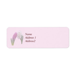 Hyacinths In Love Save the Date Return Address Label