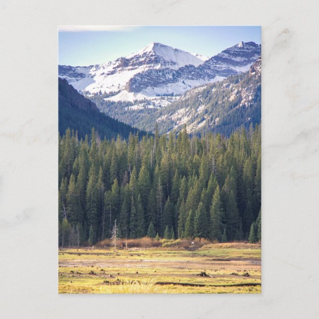 Hyalite Peaks Bozeman, Montana Postcard (Front)