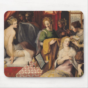 Hyante and Climene at their Toilet Mouse Pad