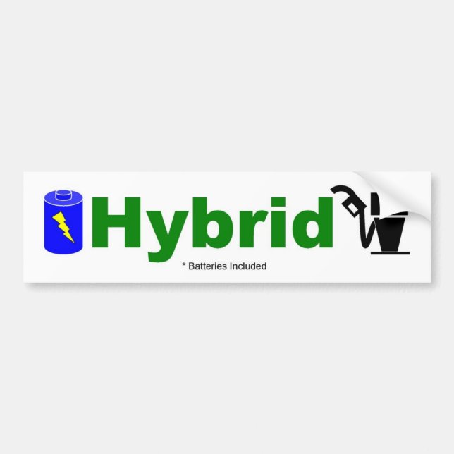 HYBRID colourful pump and battery included Bumper Sticker (Front)