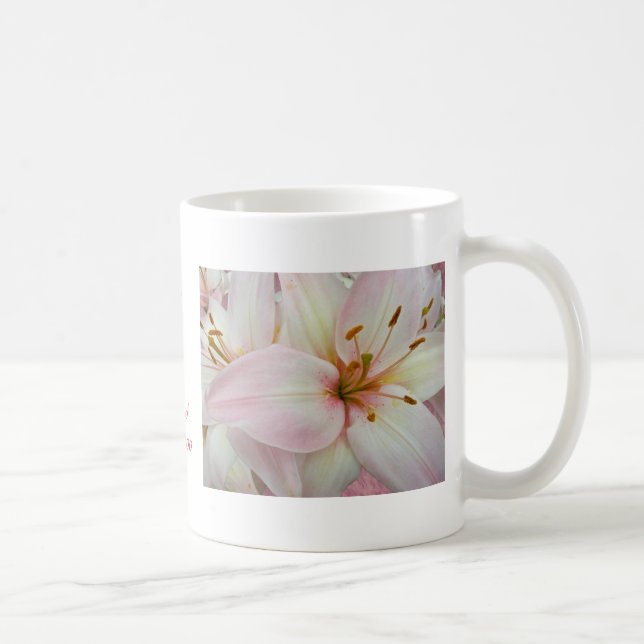 Hybrid Lilies Wedding Happiness Cusromize Coffee Mug (Right)