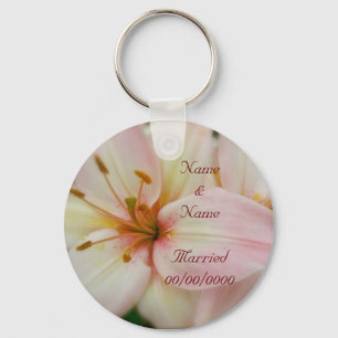 Hybrid Lilies Wedding Happiness Keychain