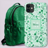 Hybrid Paisley – Green Hues Ombre Phone Case