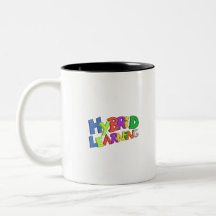 Hybrid School for Teachers and Kids Two-Tone Coffee Mug
