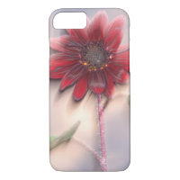 Hybrid sunflower blowing in the wind