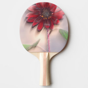 Hybrid sunflower blowing in the wind ping pong paddle