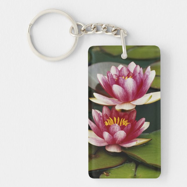 Hybrid water lilies key ring (Front)