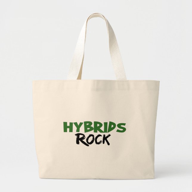 Hybrids Rock Large Tote Bag (Front)