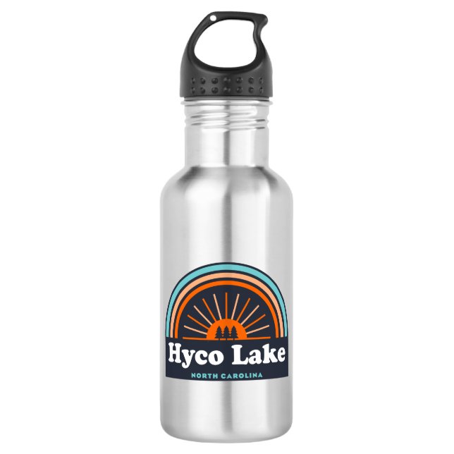 Hyco Lake North Carolina Rainbow 532 Ml Water Bottle (Front)