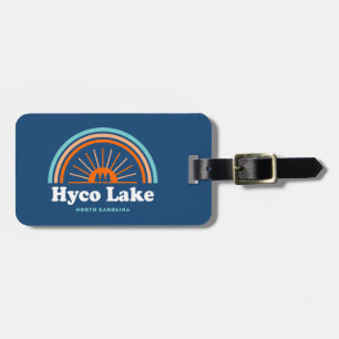 Hyco Lake North Carolina Rainbow Luggage Tag