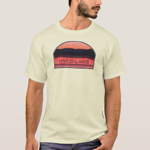 Hyco Lake North Carolina Red Sunrise T-Shirt