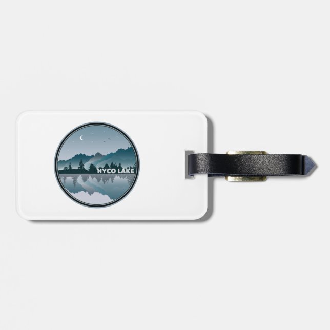 Hyco Lake North Carolina Reflection Luggage Tag (Back Horizontal)