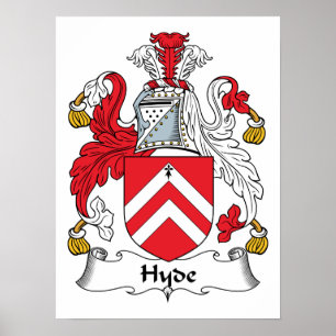Hyde Family Crest Poster