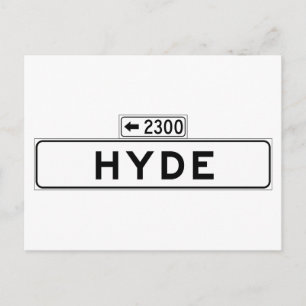Hyde St., San Francisco Street Sign Postcard