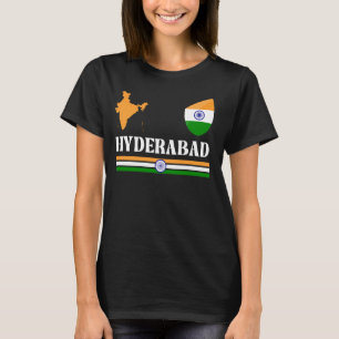 Hyderabad India Flag, Hyderabad India, Hyderabad T-Shirt
